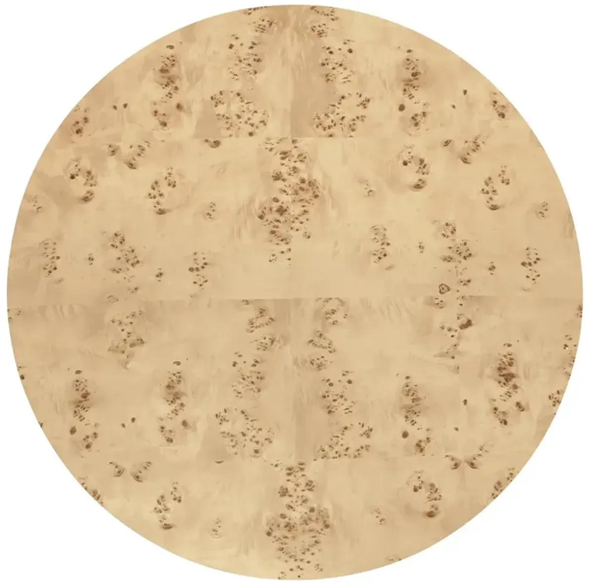 Worlds Away Oslo Modern Classic Brown Oak Round Drum Coffee Table