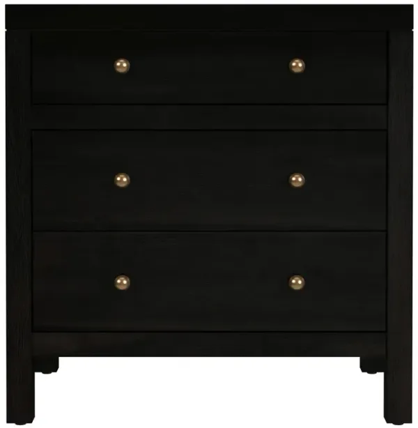 Shay Modern Classic Antique Coffee Acacia Wood Nightstand