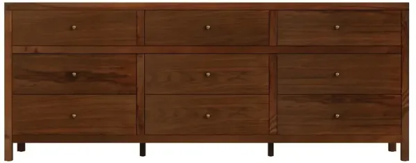 Shay Modern Classic Dark Brown Acacia Wood Dresser