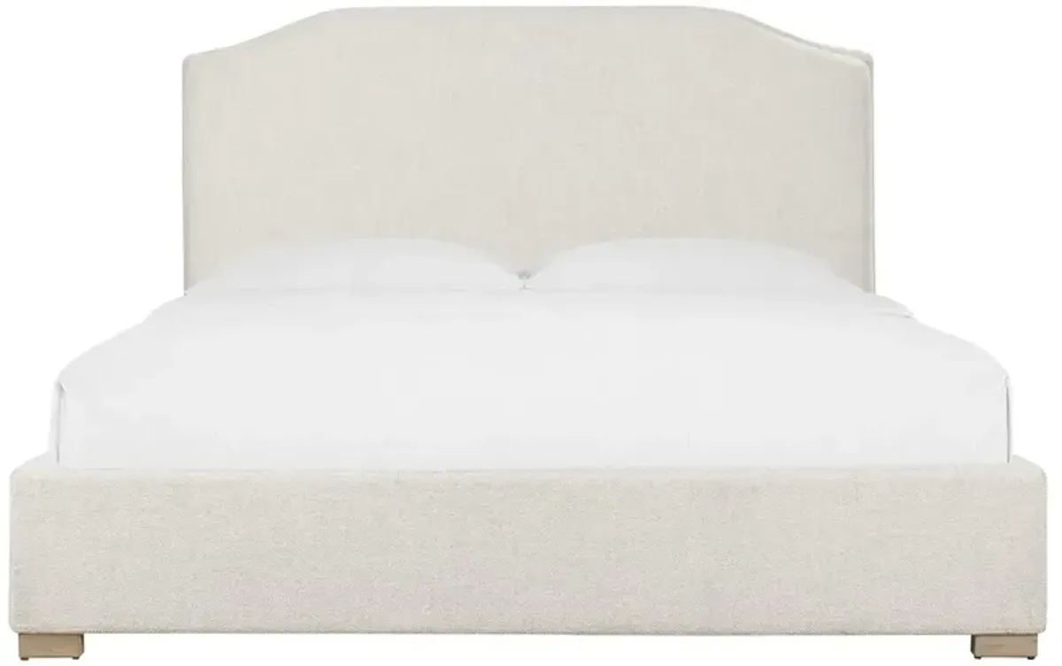 Siena Modern Classic White Bed - Cal King