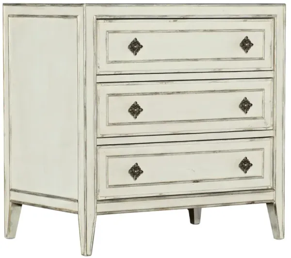 Stacey French Country White Oak Nightstand