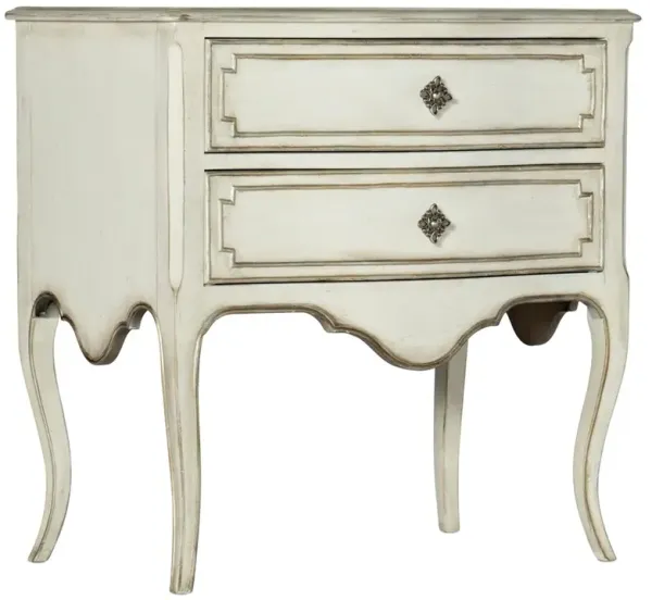 Eliana French Country White Oak Nightstand