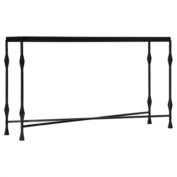 Sontal Modern Classic Black Metal Console Table