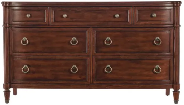 Steph Updated Traditional Cherry Wood Double Dresser