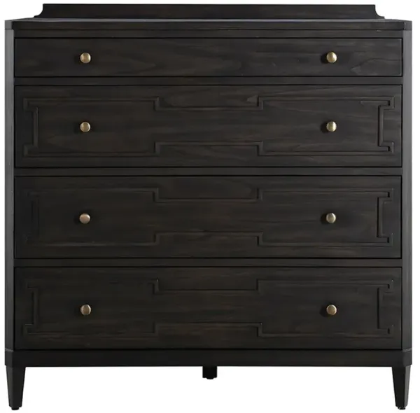 Glenwood French Country Cerused Brown Wood Chest