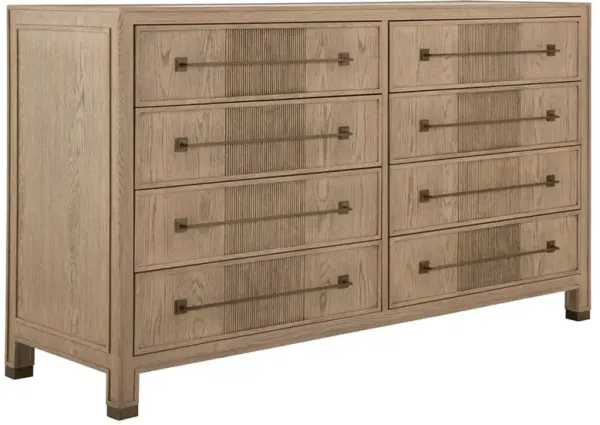 Jordan Modern Classic Cerused Natural Oak Double Dresser