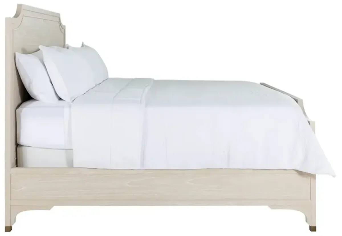 Alexandra Modern Classic White Wood Bed - Queen