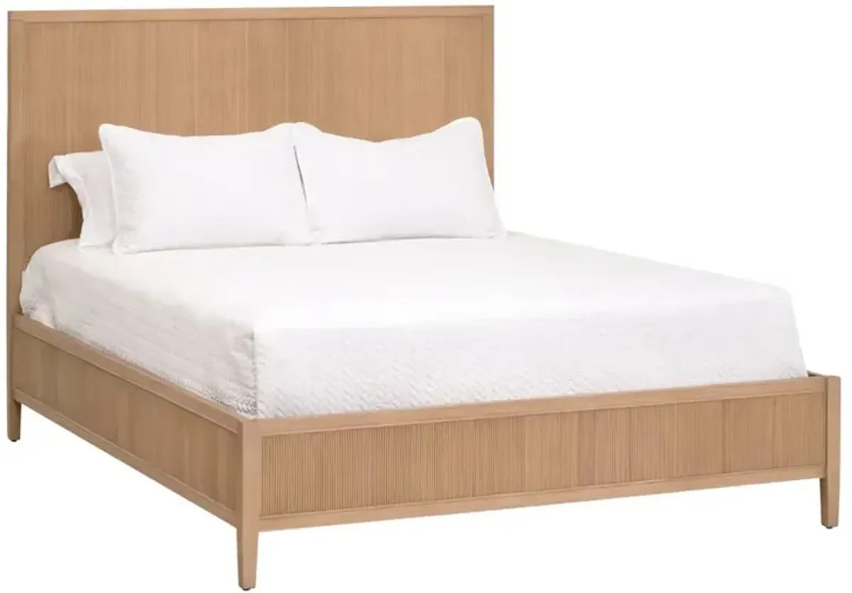 Mira Coastal Beach Natural Oak Bed - King
