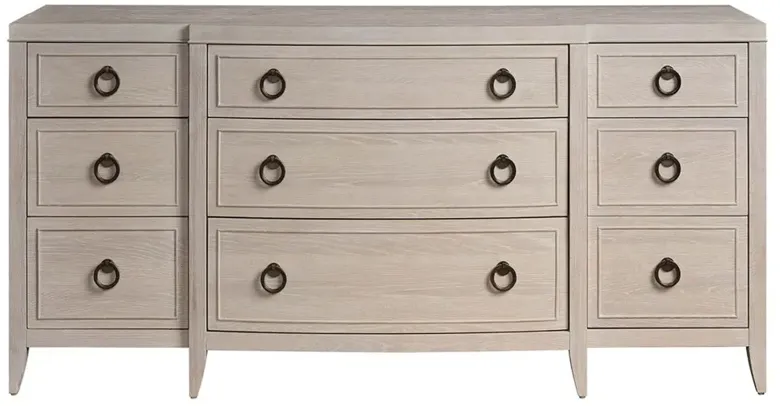 Adelina Modern Classic White Oak Triple Dresser