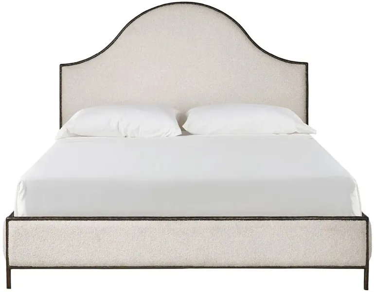 Giovanni French Country Cream Performance Metal Bed - King
