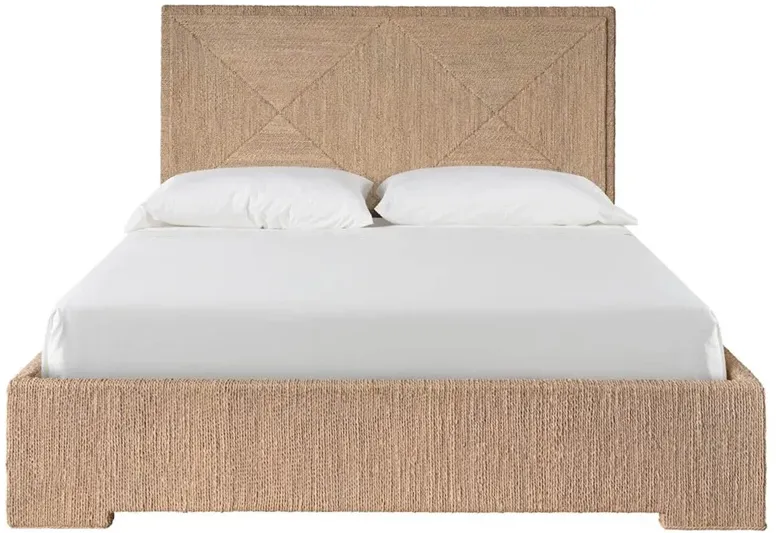 Riona Coastal Beach Natural Woven Abaca Bed - King