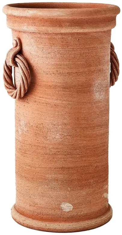 Kayla French Country Brown Terracota Umbrella Stand