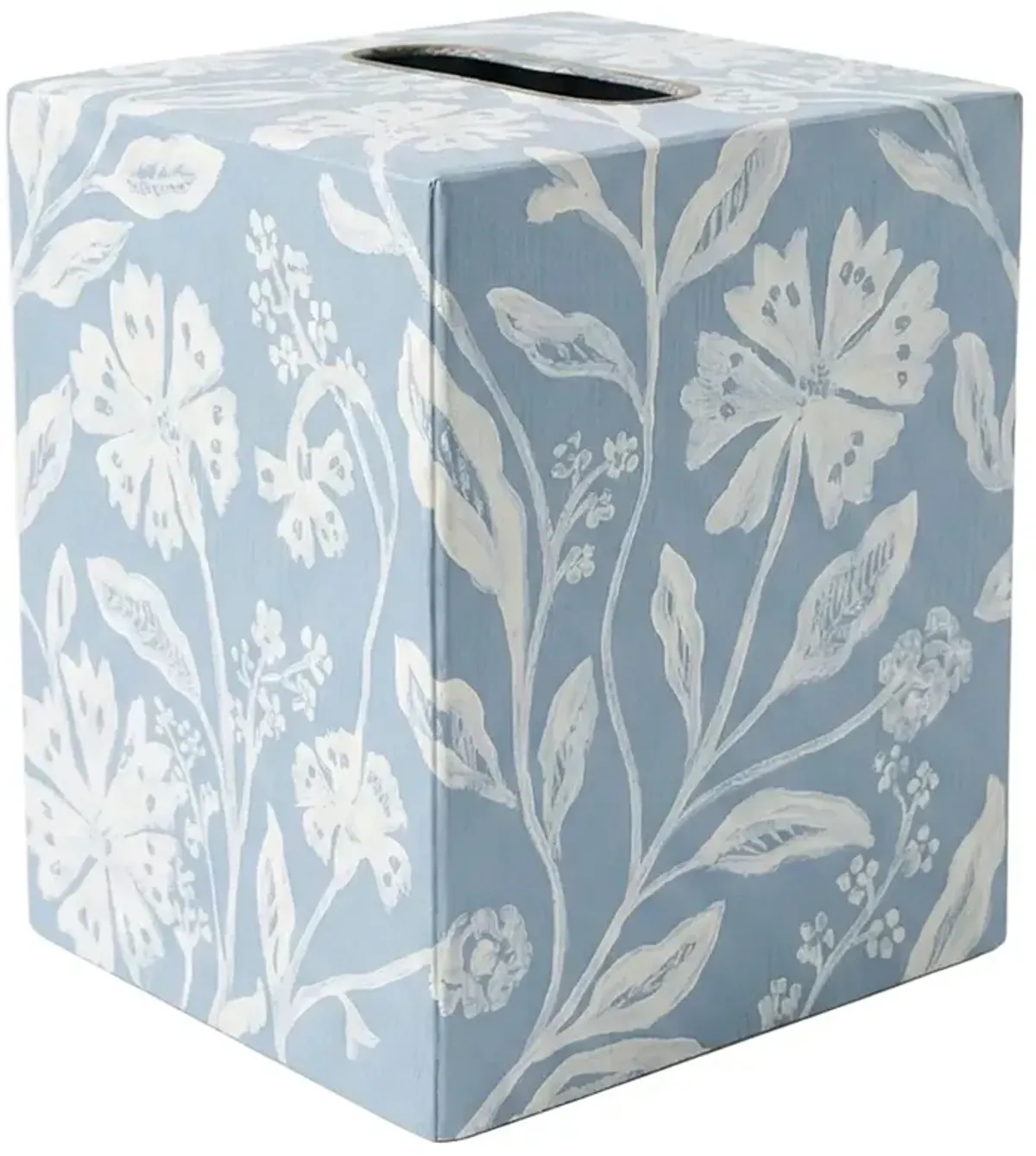 Sam French Country Blue and White Porcelain Chain Temple Jar - Large ...