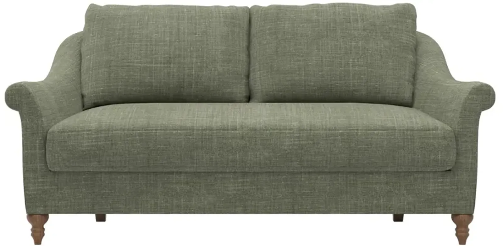 Amelie Moss Performance Linen Loveseat - 72"