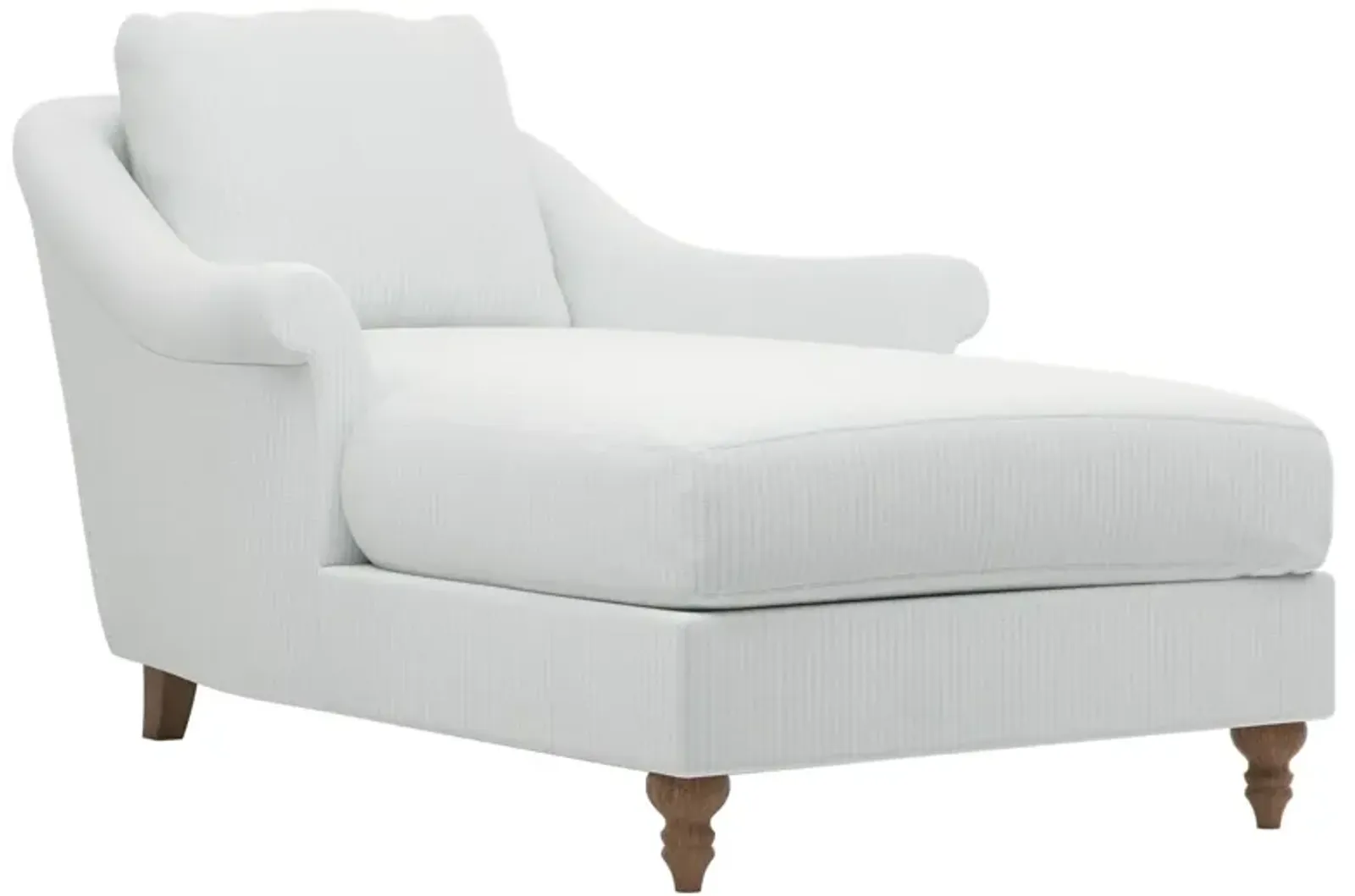 Amelie Sky Blue Cotton Stripe Chaise