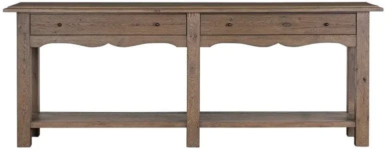 Bayla Weathered Oak Console Table