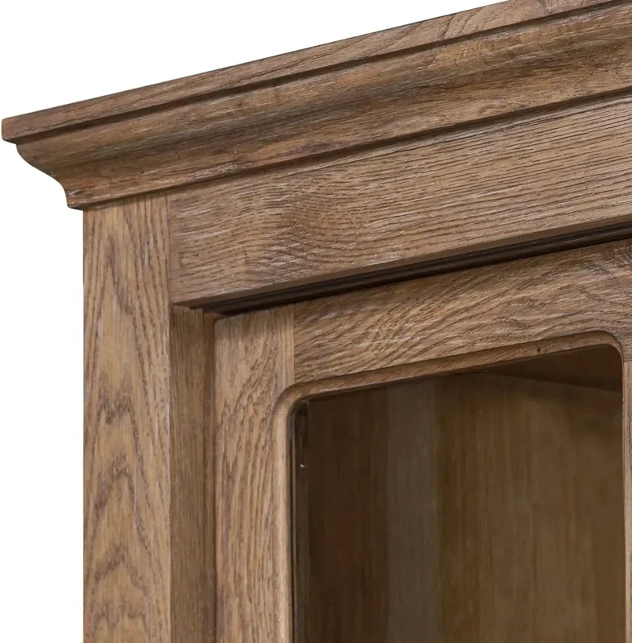 Harding Weathered Oak Cabinet Kathy Kuo Home | Furniture.com