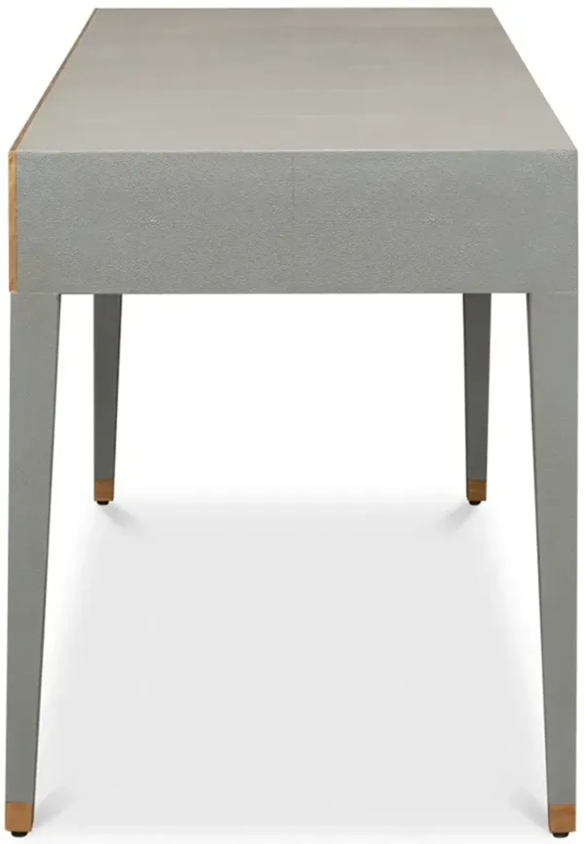Levi Modern Classic Grey Shagreen Leather Desk