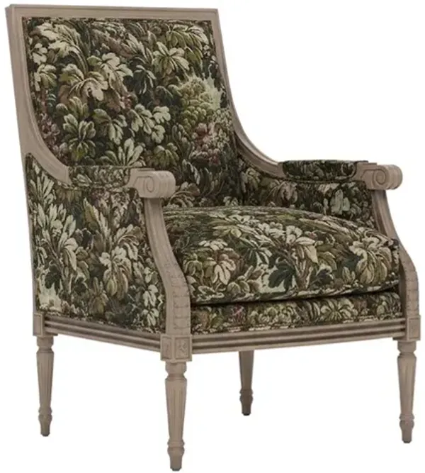 Juliette Laurel Grove Botanical Weave Driftwood Bergere Chair