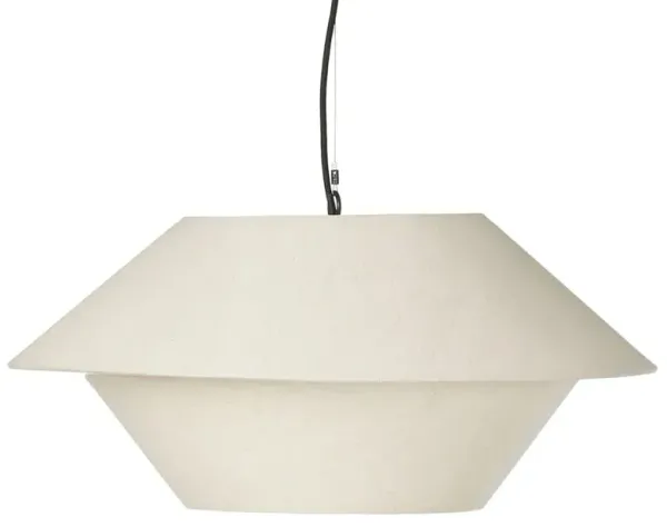 Mccarthy Modern Classic Beige Linen Shade Single Pendant