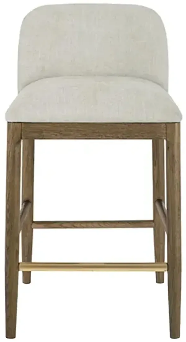 Clia Modern Classic Cream Performance Natural Oak Counter Stool