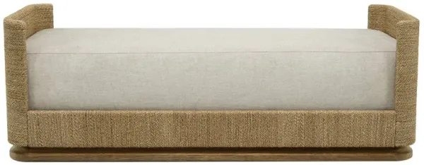 Malabar Coastal Beach Cream Performance Woven Seagrass Daybed