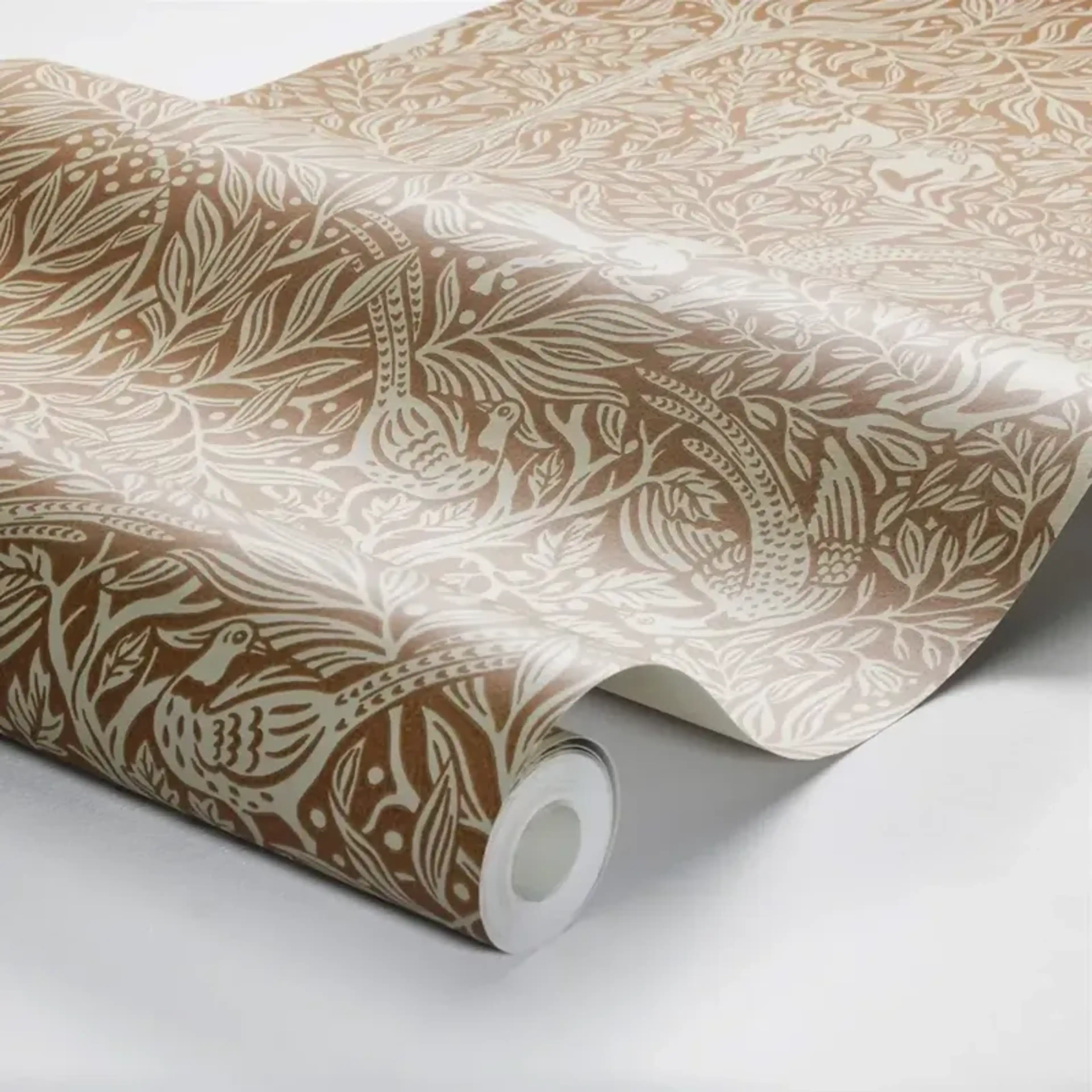 Under The Elder Tree Updated Traditional Rust Damask Wallpaper Kathy ...
