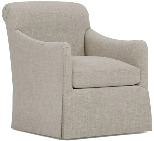 Geovana Sand Performance Skirted Swivel Glider Chair