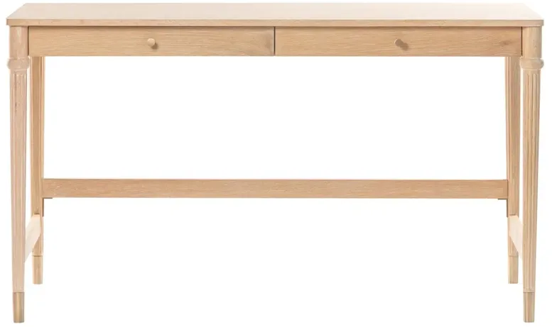 Alistair Updated Traditional Natural Oak Desk