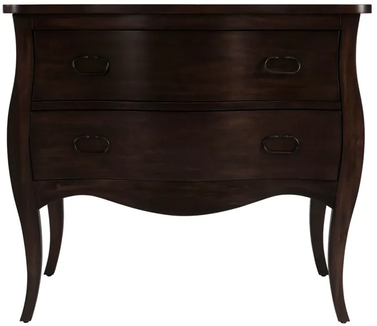 Elena French Country Dark Brown Wood Bachelor Chest
