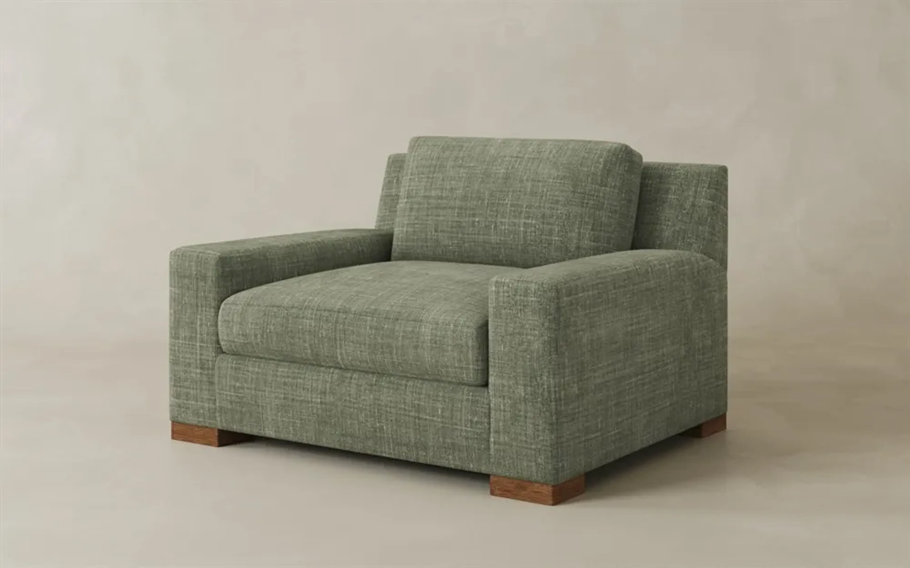 Henri Stone Pine Performance Velvet Chair And A Half Kathy Kuo Home ...