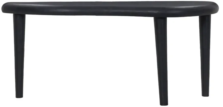 Axel Modern Classic Antiqued Black Aluminum Console Table
