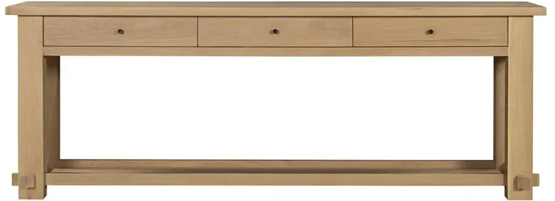 Maurice Coastal Beach Natural Oak Console Table