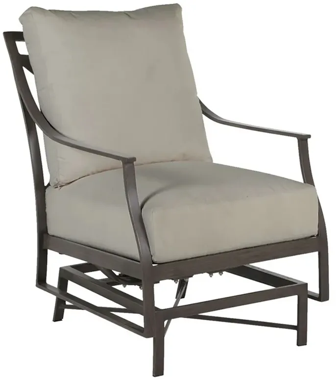 Monaco French Country Grey Sunbrella Spring Outdoor Lounge Chair