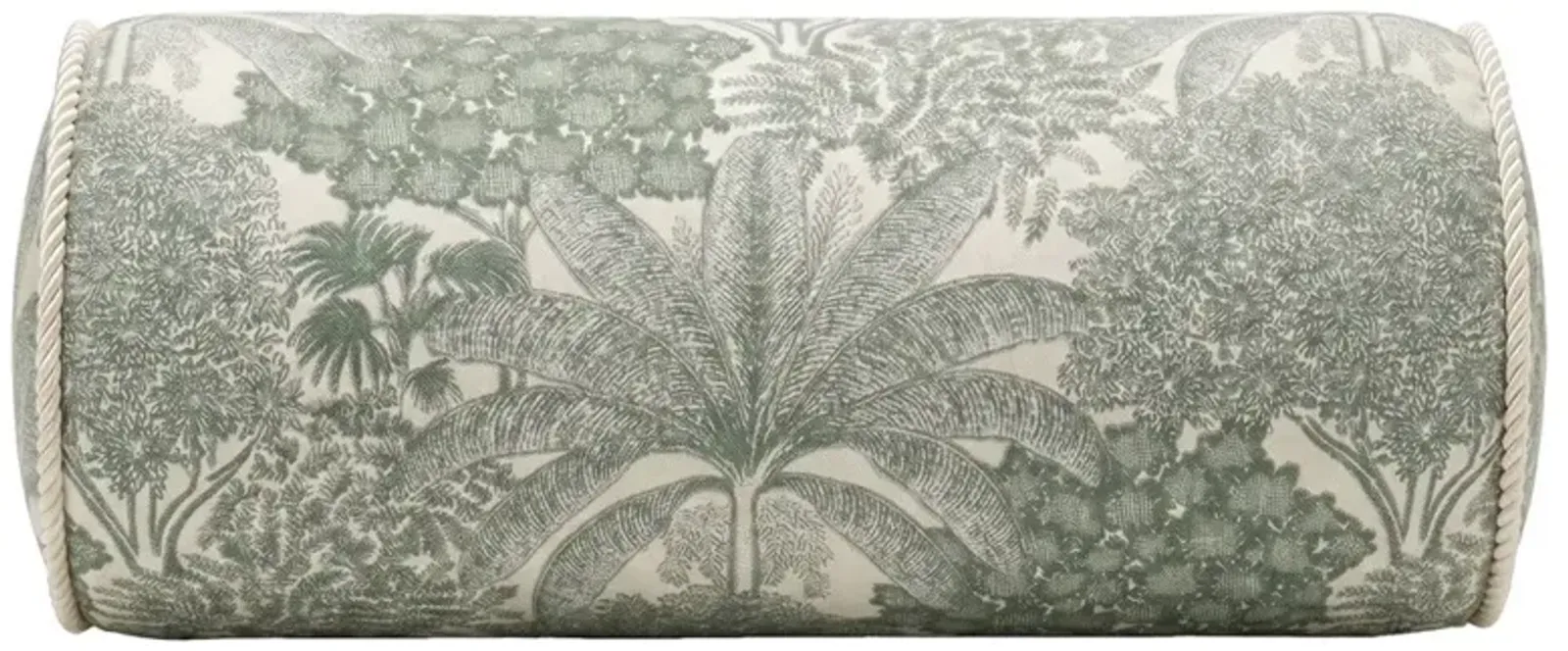 Aura Green Hedge Sunbrella Tapestry Indoor Outdoor Bolster Pillow - 8x25