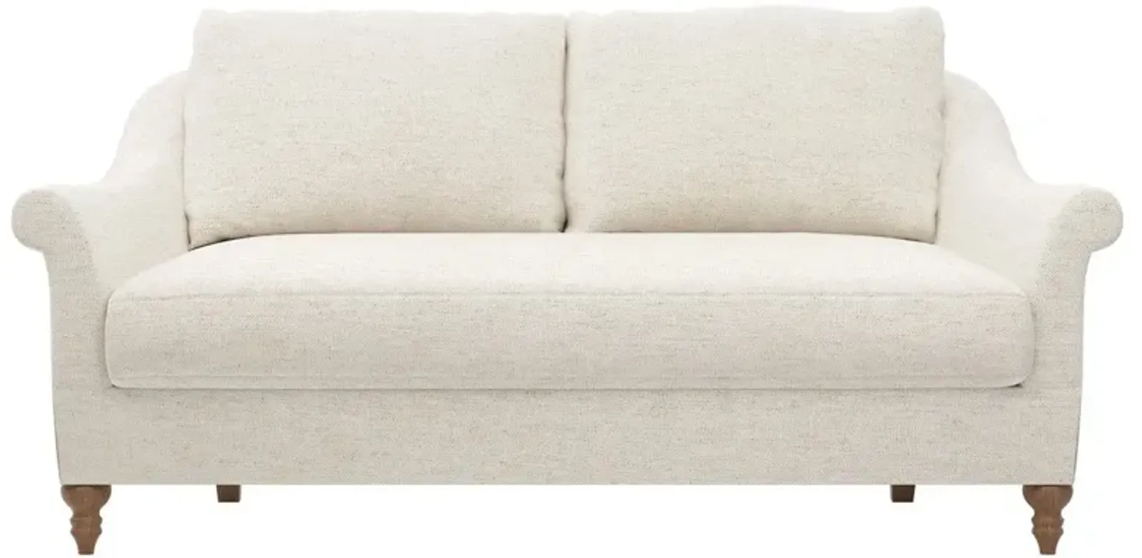 Amelie Heathered Ivory Crypton Loveseat - 72"