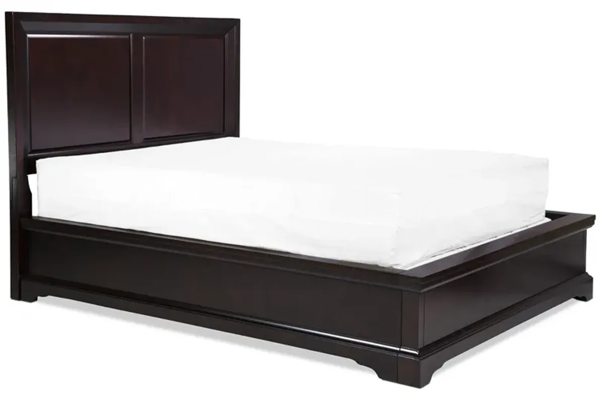 Georgetown Queen Panel Bed - Merlot