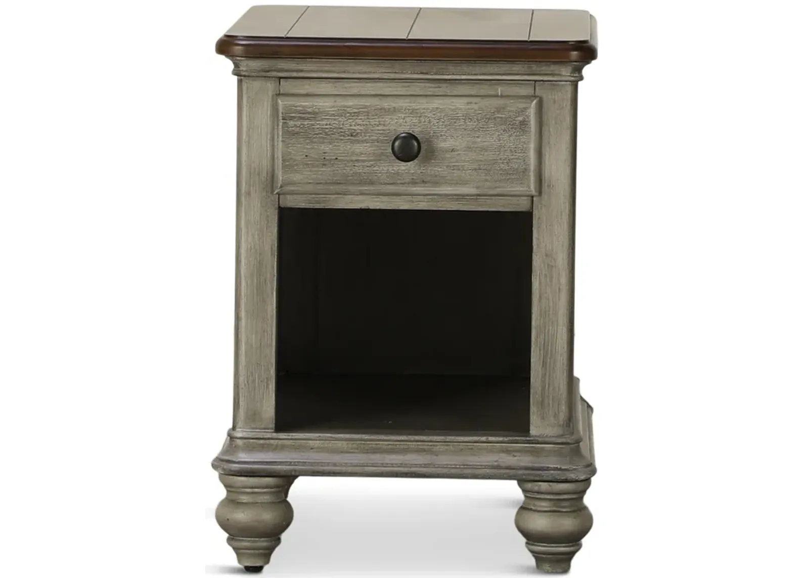 Farmhouse Chairside End Table