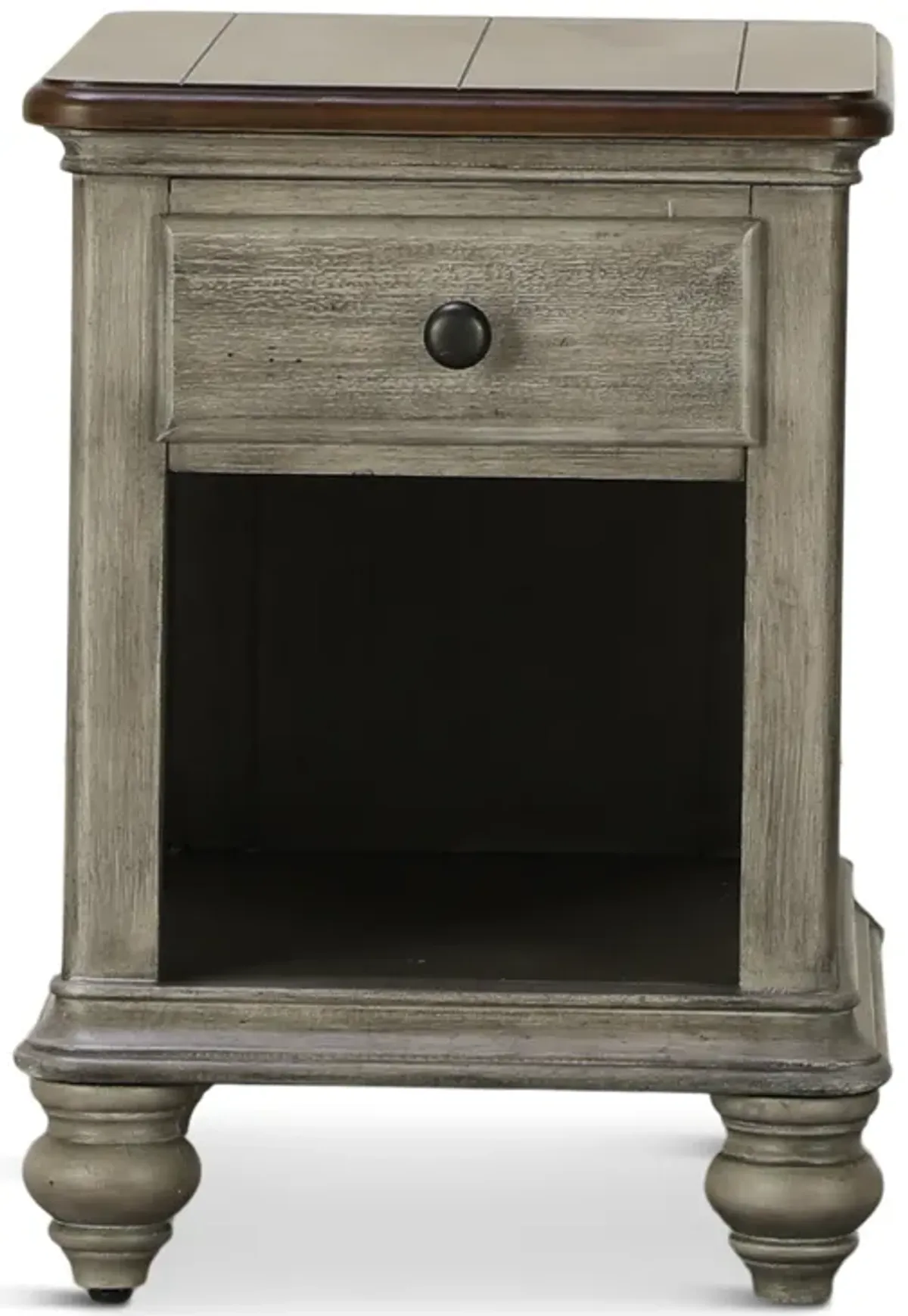 Farmhouse Chairside End Table