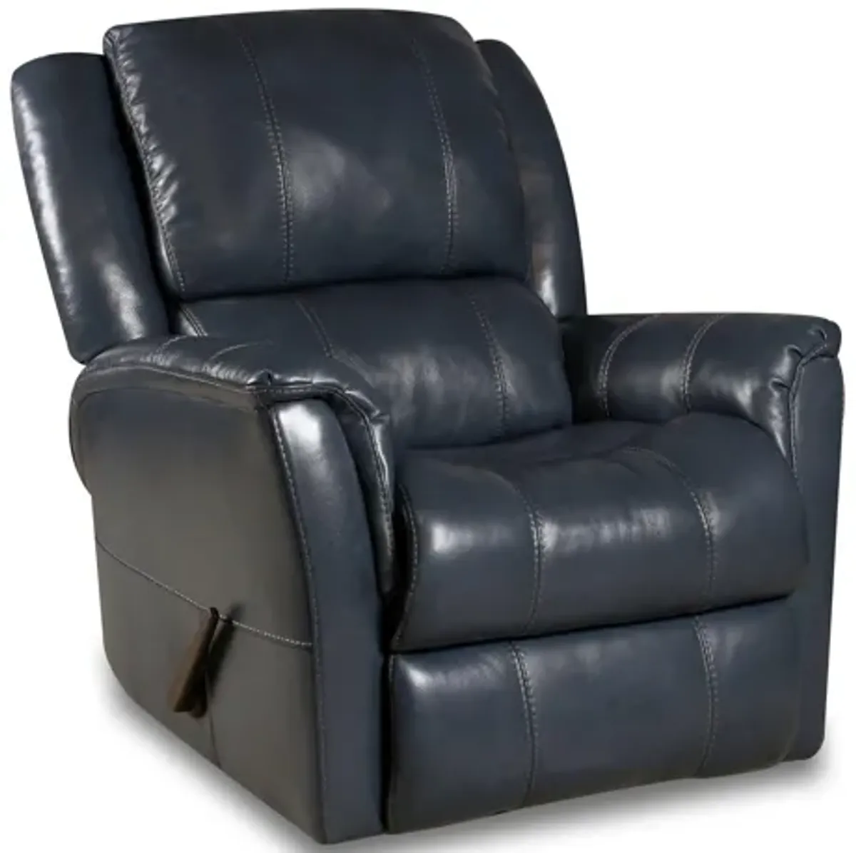 Delia Swivel Glider Leather Recliner