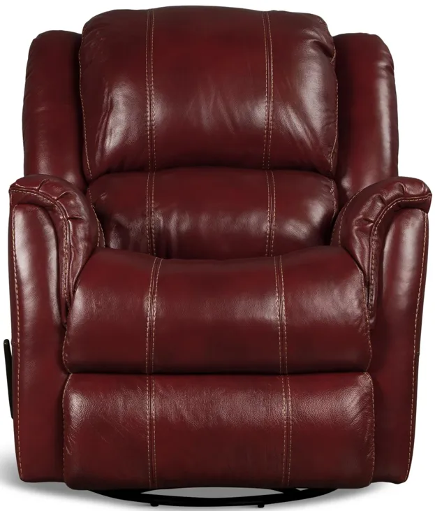 Delia Leather Swivel Glider Recliner