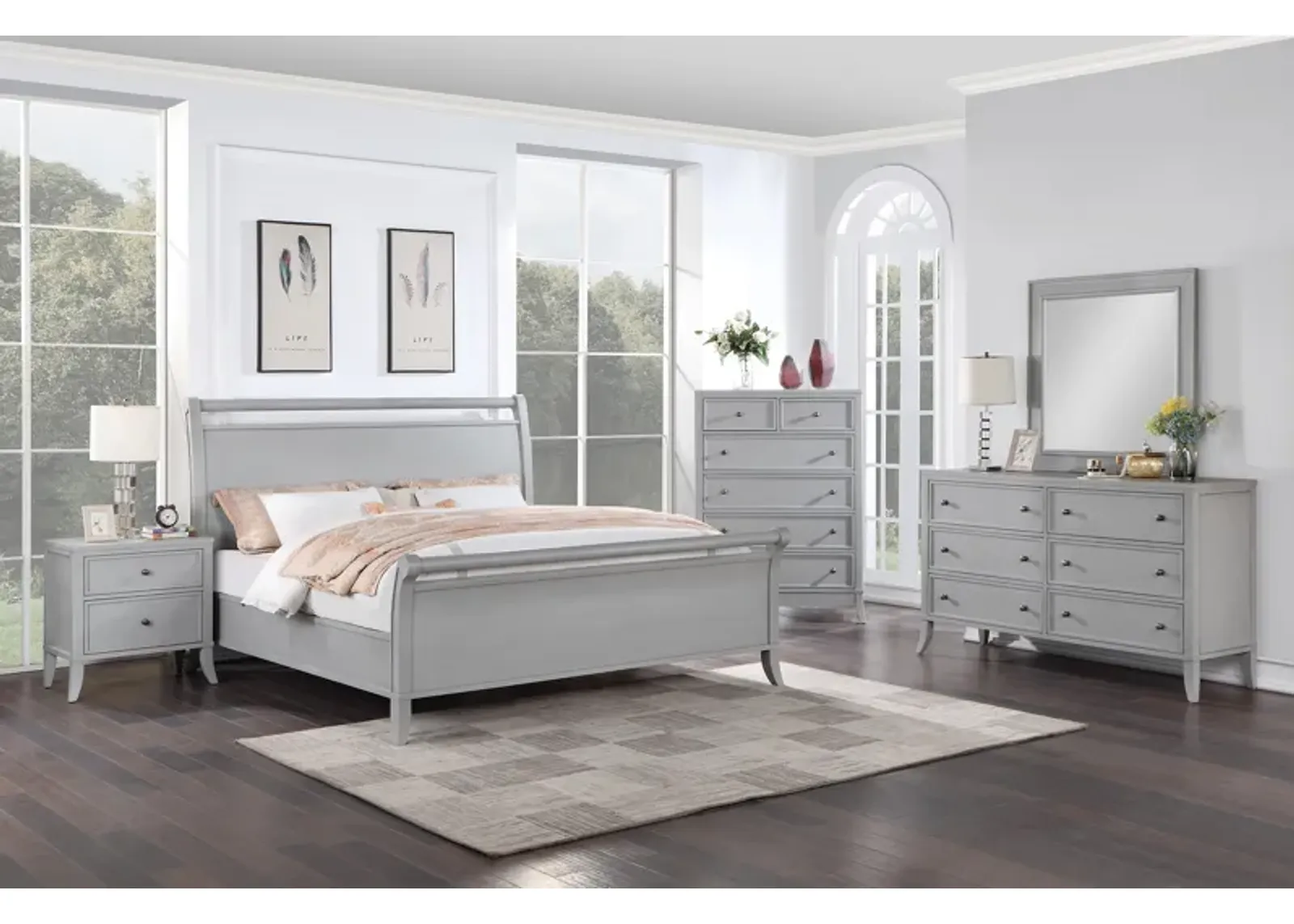 Everly King Sleigh Bed