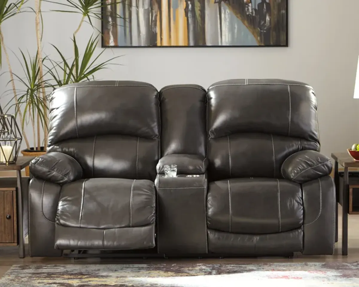 Hallstrung Power Reclining Loveseat with Console