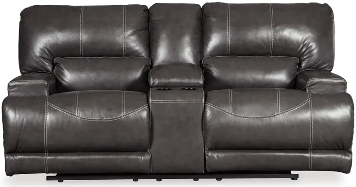 McCaskill Reclining Loveseat with Console