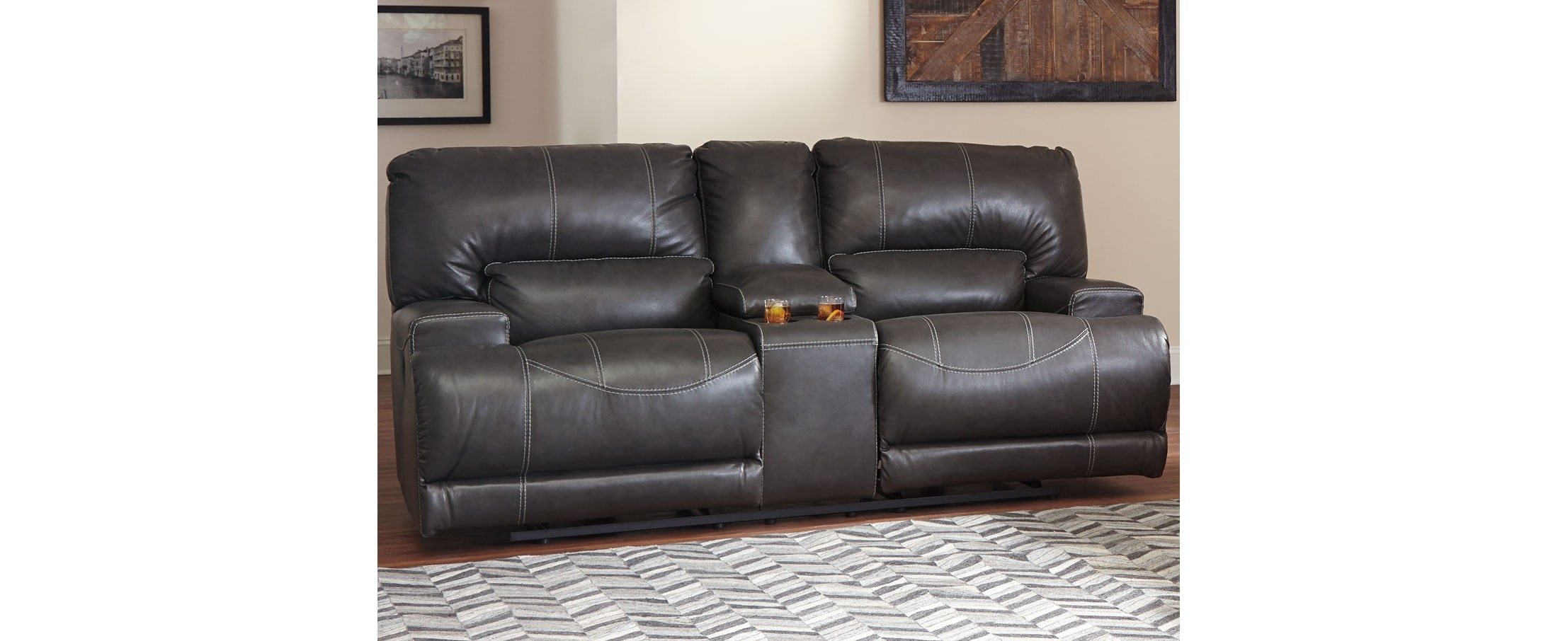 McCaskill Power Reclining Loveseat with Console