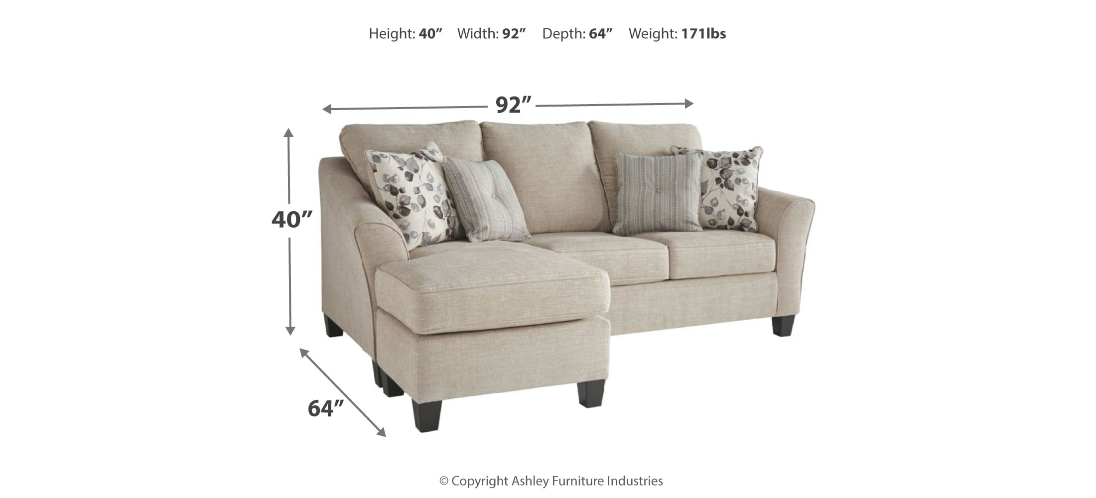 Abney Sofa Chaise Sleeper