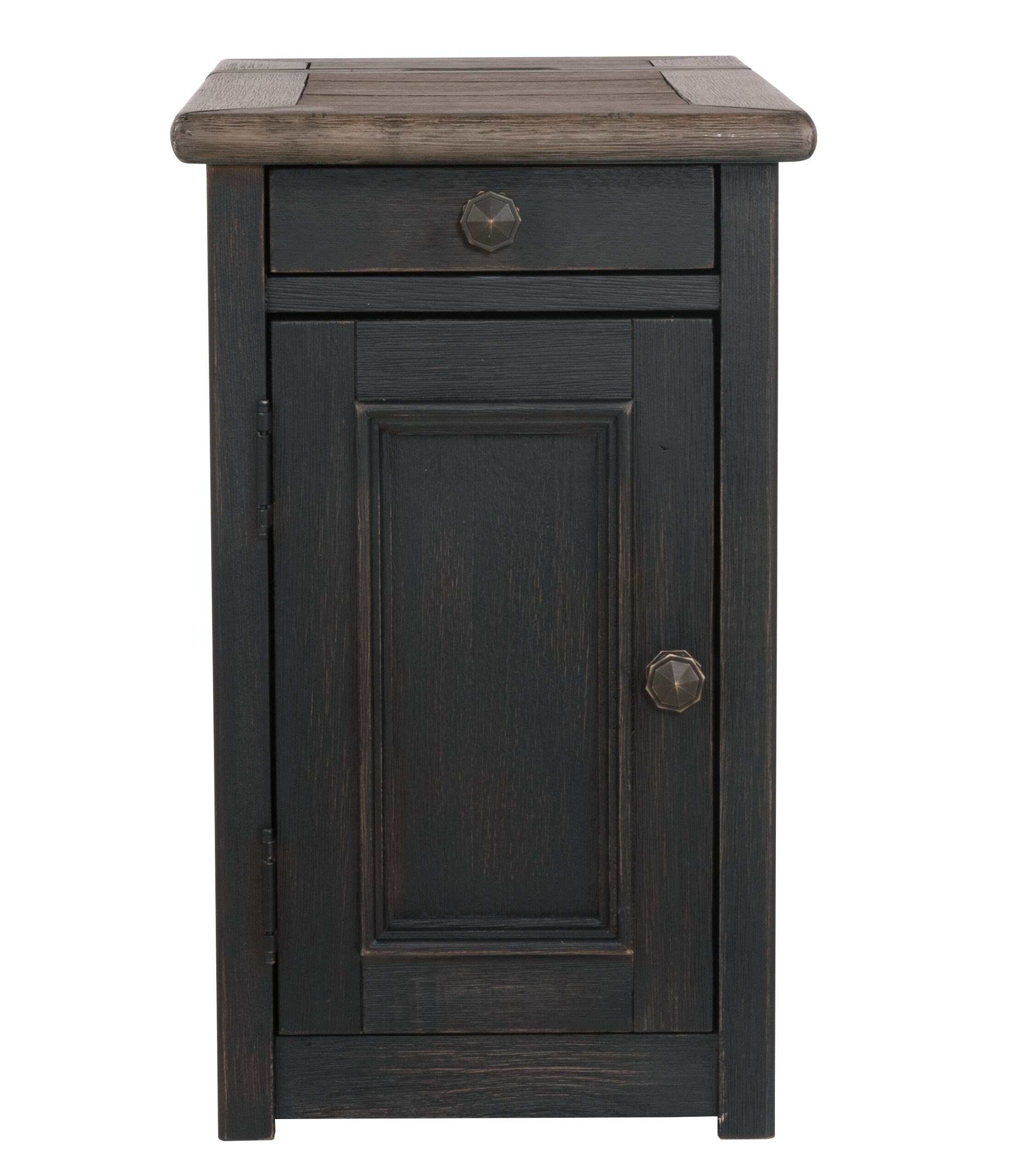 Tyler Creek Chairside End Table with USB Ports and Outlets