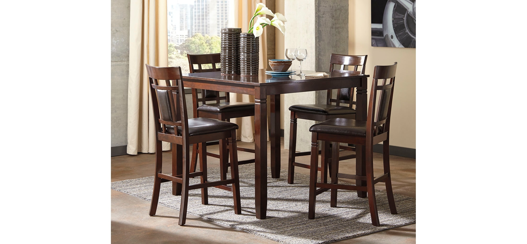 Bennox 5-Piece Counter Dining Set