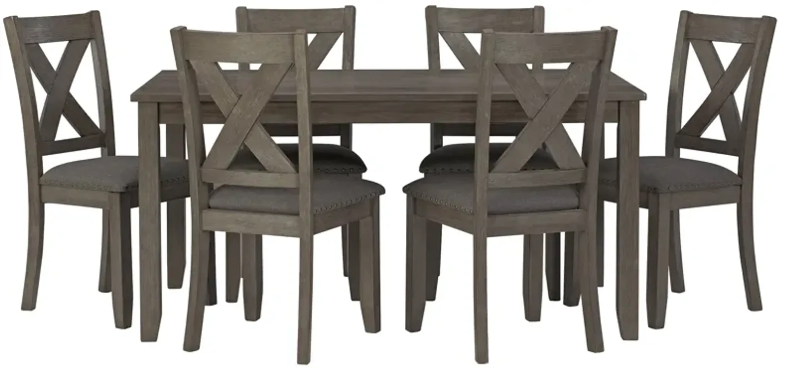 Caitbrook Dining Table and Chairs (Set of 7)