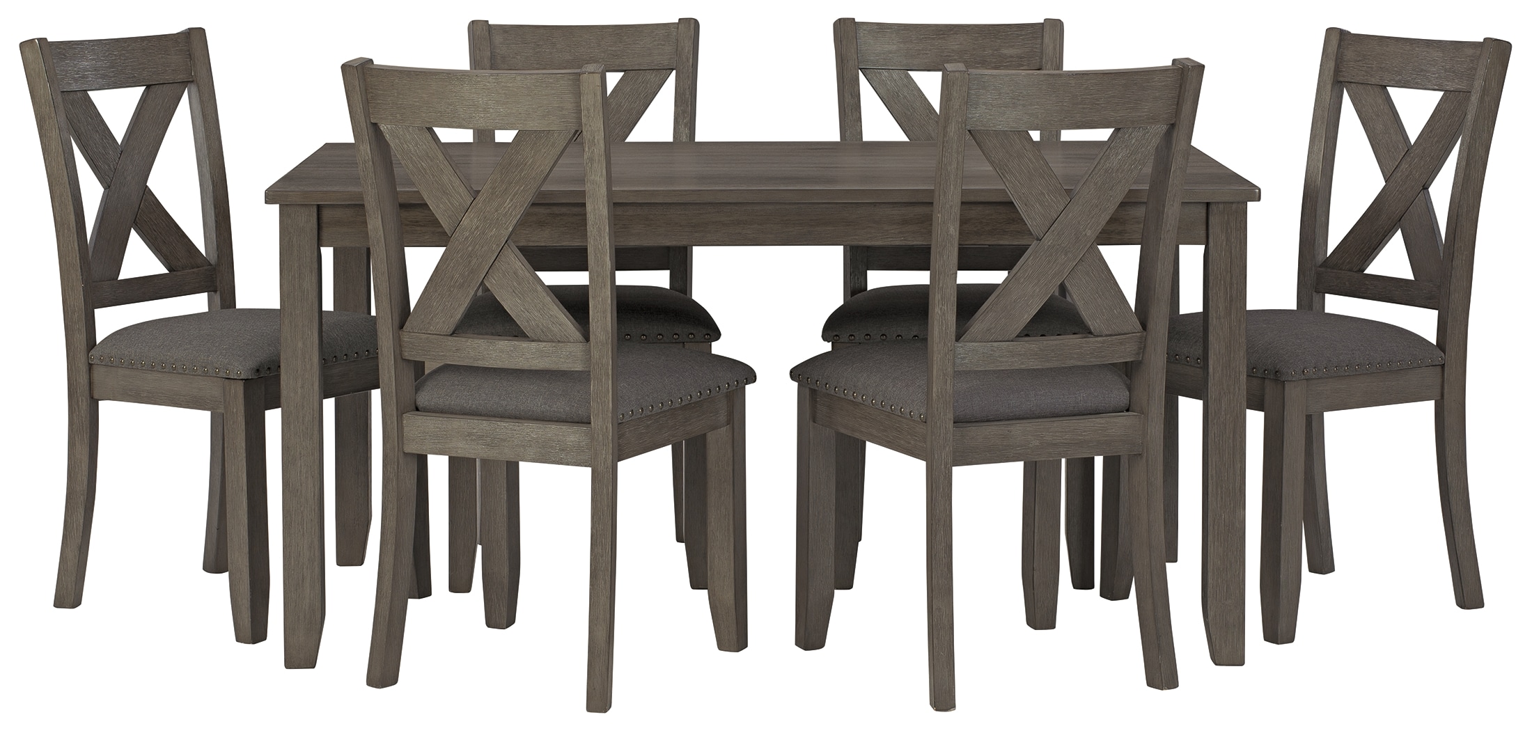 Caitbrook Dining Table and Chairs (Set of 7)